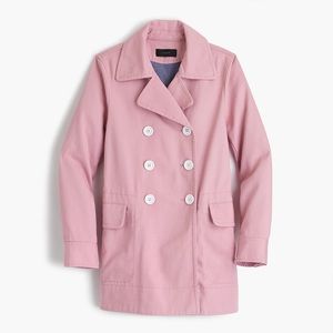 Jcrew peacoat in heavy cotton twill